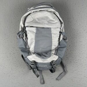 The North Face Women's Recon Backpack TNF White Metallic Melange/Mid Grey - Used